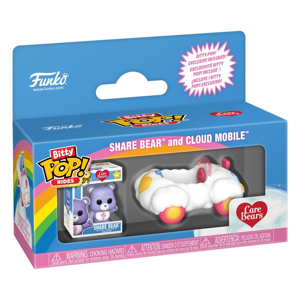 Die Glücksbärchis Bitty POP! Rides Vinyl Figur Share Bear & Cloud Mobile Die Glücksbärchis Bitty POP! Rides Vinyl Figur Share Bear & Cloud Mobile