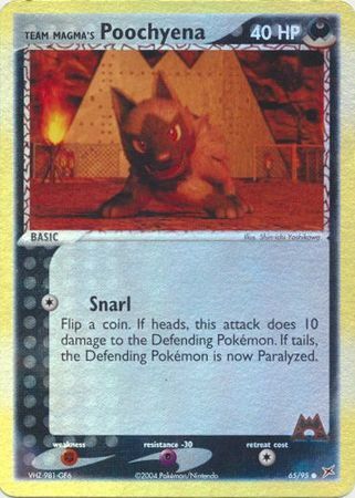 Team Magma’s Poochyena - 65/97 - Reverse Holo - EN
