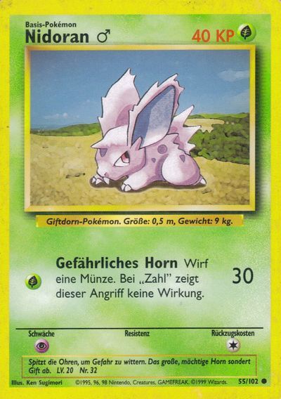 nidoran-pok-mon-tcg Nidoran ♂ 055/102 - Pokémon TCG