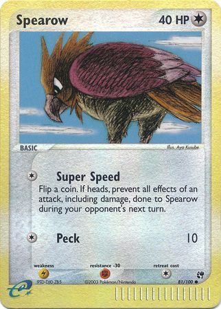 Spearow - 81/100 - Reverse Holo - EN