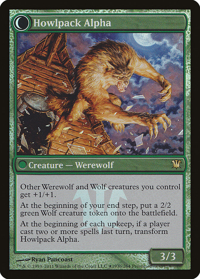 Mayor of Avabruck / Howlpack Alpha - Prerelease Promo Holo - MTG - Near Mint - EN