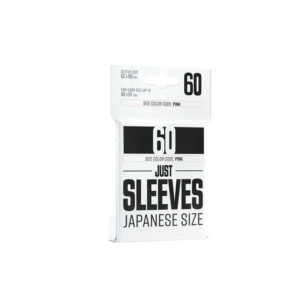 Just Sleeves - Japanese Size Black (60 Sleeves) Just Sleeves - Japanese Size Black (60 Sleeves)