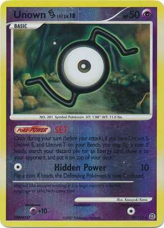 Unown S - 39/132 - Reverse Holo - EN Unown S - 39/132 - Reverse Holo - EN