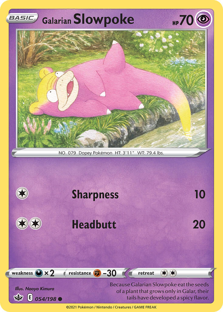Galarian Slowpoke - 054/198 - EN Galarian Slowpoke - 054/198 - EN