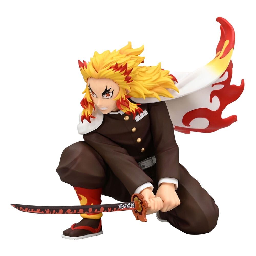 Demon Slayer: Kimetsu no Yaiba Noodle Stopper PVC Statue Rengoku Kyojuro Battle Vers. 10cm