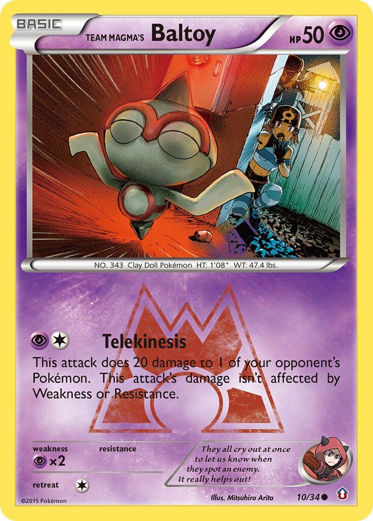 Team Magma’s Baltoy - 10/34 - EN Team Magma’s Baltoy - 10/34 - EN