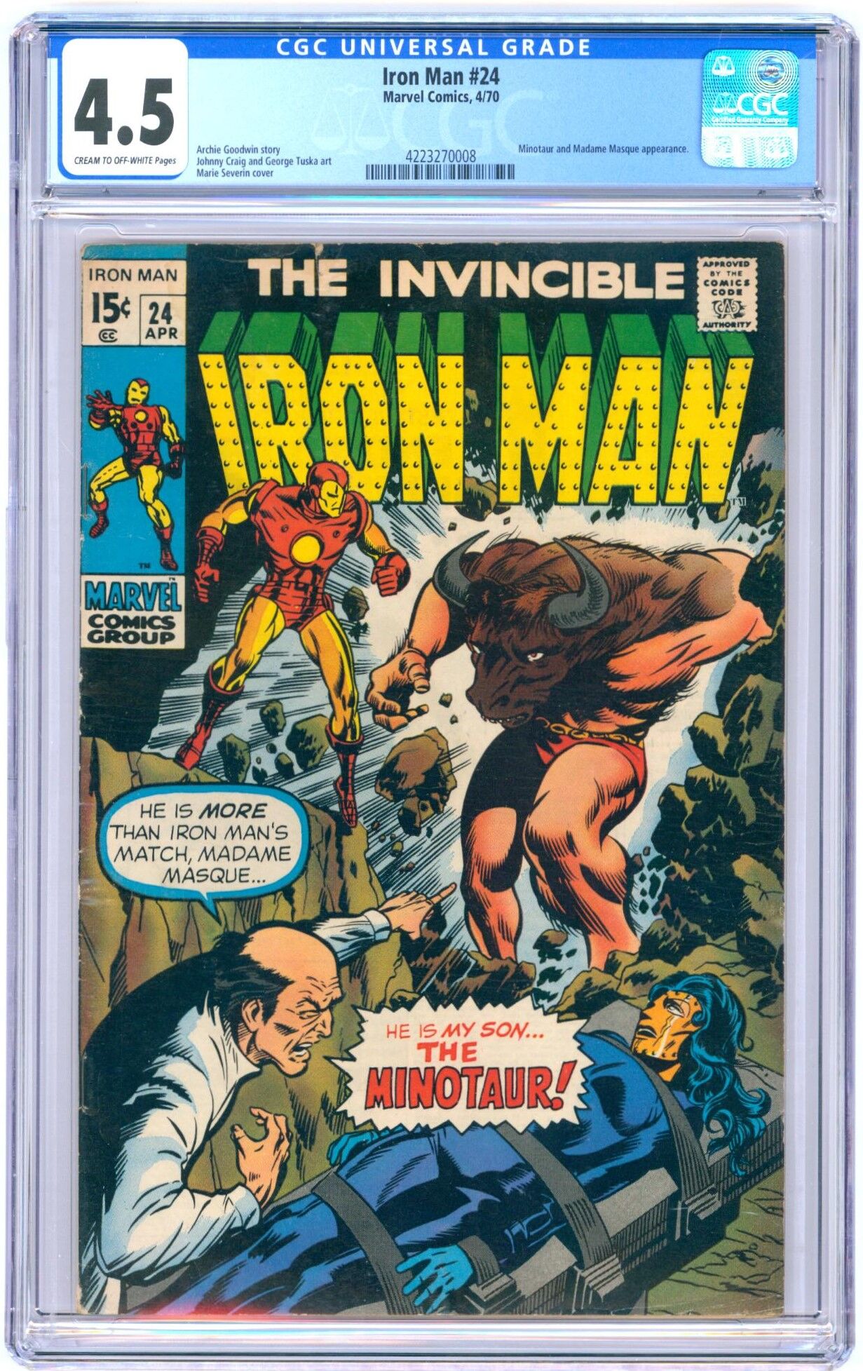 Iron Man #24 CGC 4.5 Iron Man #24 CGC 4.5