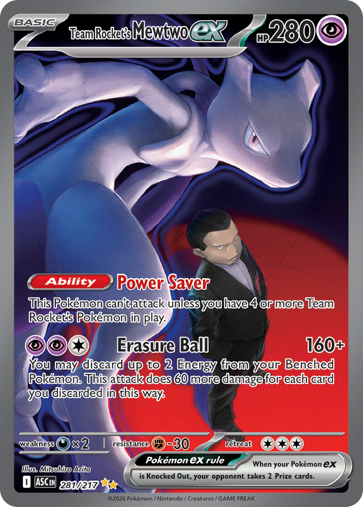 Team Rocket’s Mewtwo ex - 281/217 - EN Team Rocket’s Mewtwo ex - 281/217 - EN