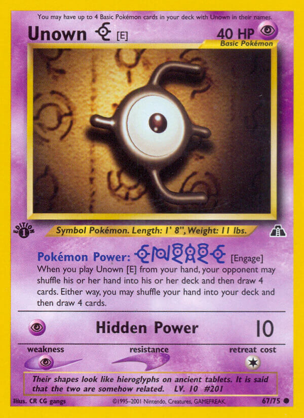 Unown E - 67/75 - Unlimited - EN