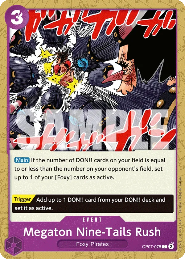Megaton Nine-Tails Rush - OP07-078 Megaton Nine-Tails Rush - OP07-078