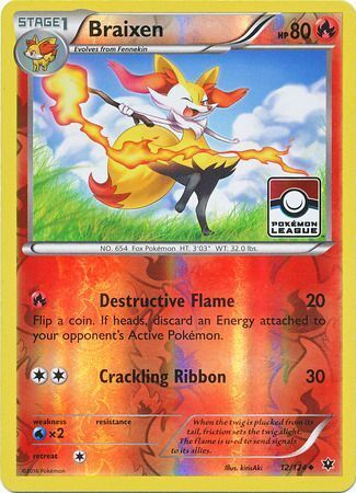 braixen-12-124-pokemon-tcg-league-promo-near-mint Braixen - 12/124 - Pokémon TCG - League Promo - Near Mint
