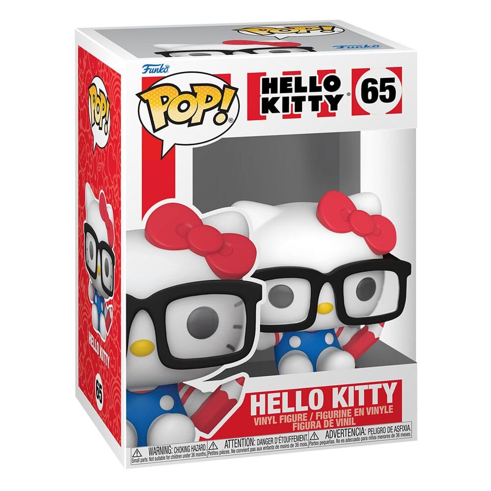 Hello Kitty POP! #65 Sanrio Vinyl Figur Hello Kitty Nerd 9 cm