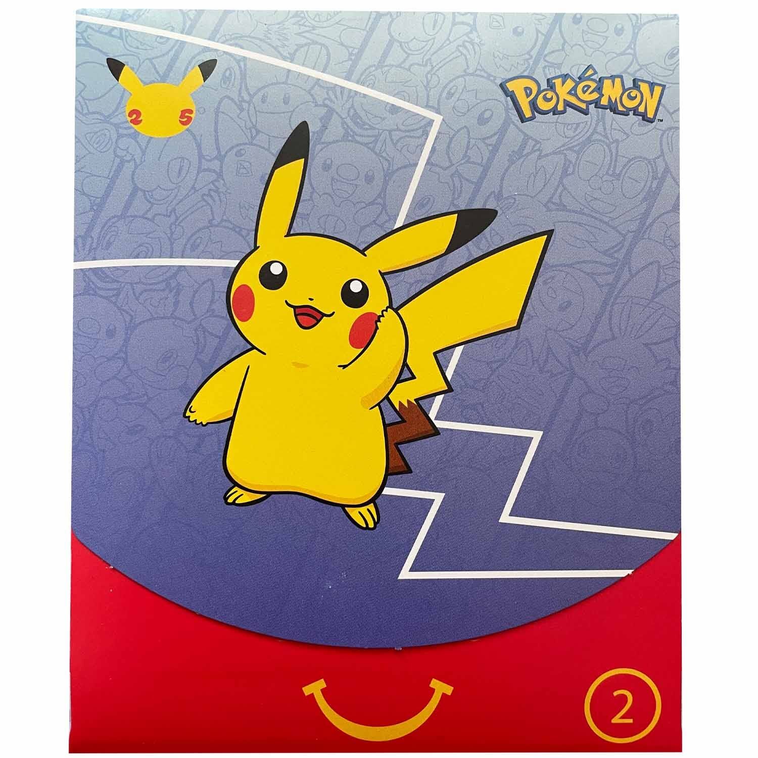 Pokémon 25th Anniversary McDonalds Promo Booster 2021 Blue - EN