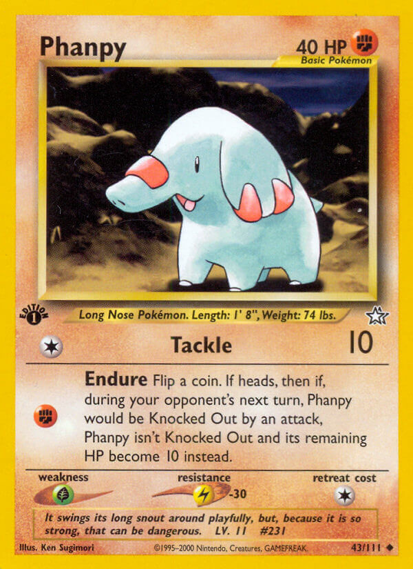 Phanpy - 43/111 - 1st Edition - EN