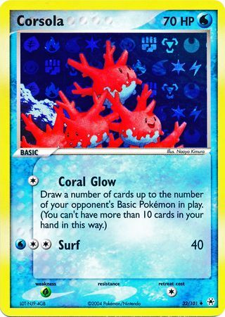 Corsola - 32/101 - Reverse Holo - EN