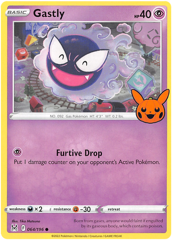 Gastly - LOR 64 - Trick or Trade 2023 Stamp - EN Gastly - LOR 64 - Trick or Trade 2023 Stamp - EN