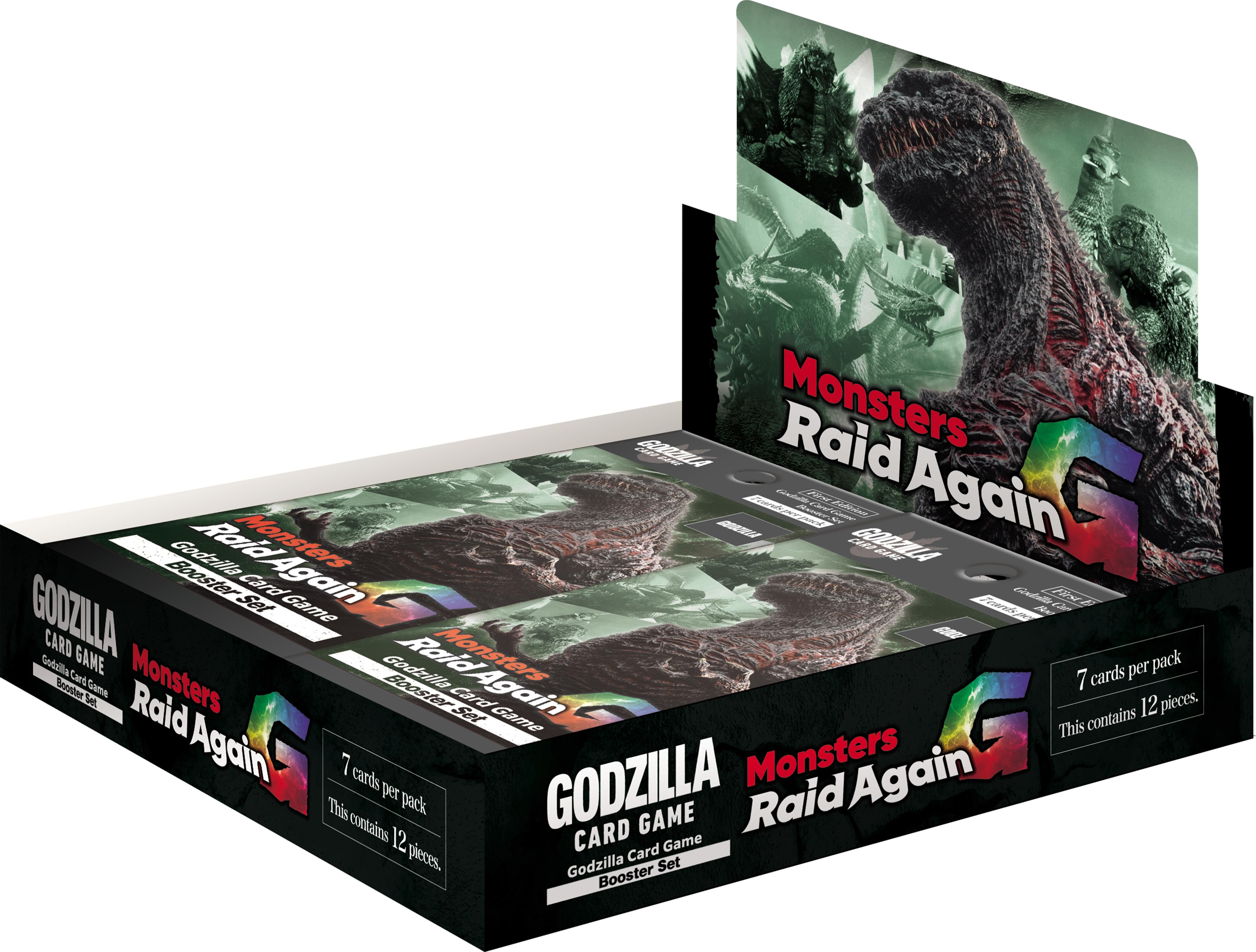 GODZILLA Card Game Booster Set #2 - G: Monsters Raid Again - Display (12 packs) - EN