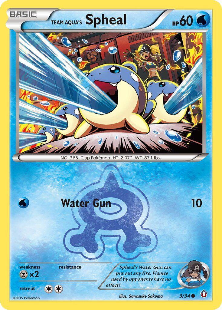 Team Aqua’s Spheal - 3/34 - EN Team Aqua’s Spheal - 3/34 - EN