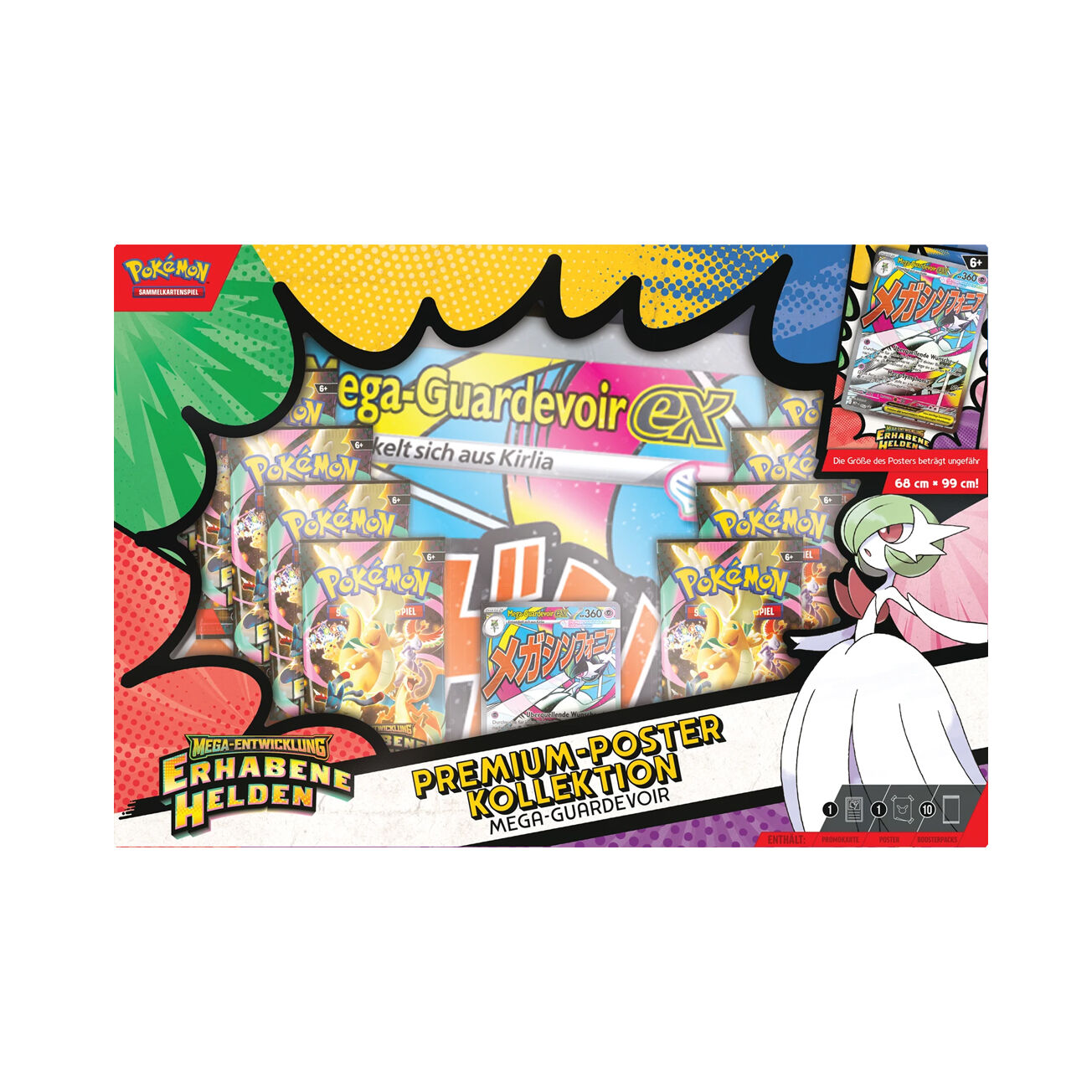 Mega-Entwicklung Erhabene Helden 2.5 - Mega-Guardevoir ex Premium-Poster Kollektion - DE
