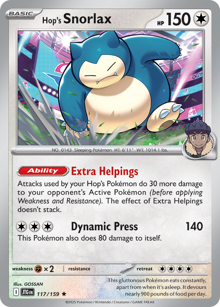 Hop’s Snorlax - 117/159 - EN Hop’s Snorlax - 117/159 - EN