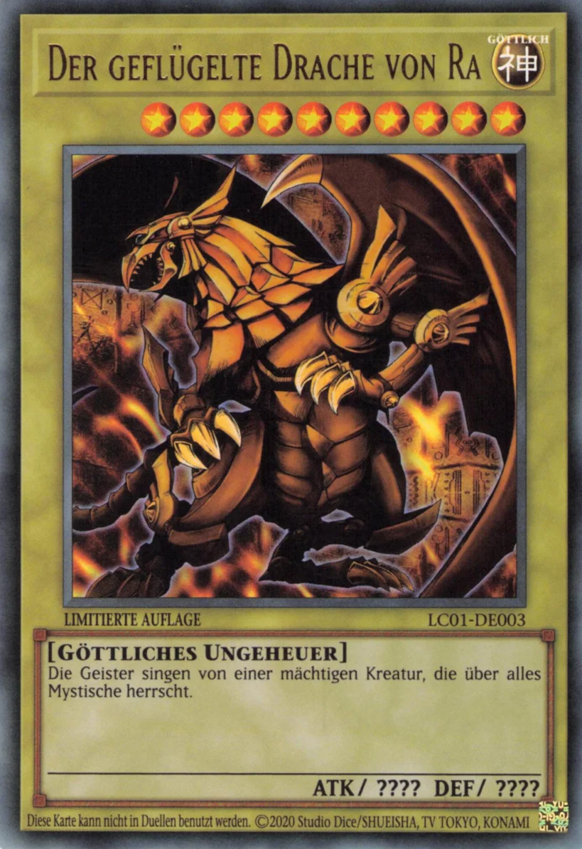 Der geflügelte Drache von Ra - LC01-DE003 - Ultra Rare Der geflügelte Drache von Ra - LC01-DE003 - Ultra Rare