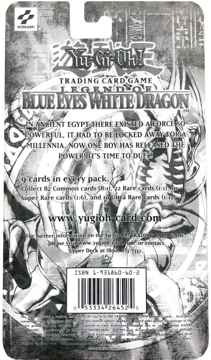 Legend of Blue Eyes White Dragon Booster Blister (Sealed) - Yu-Gi-Oh! - EN