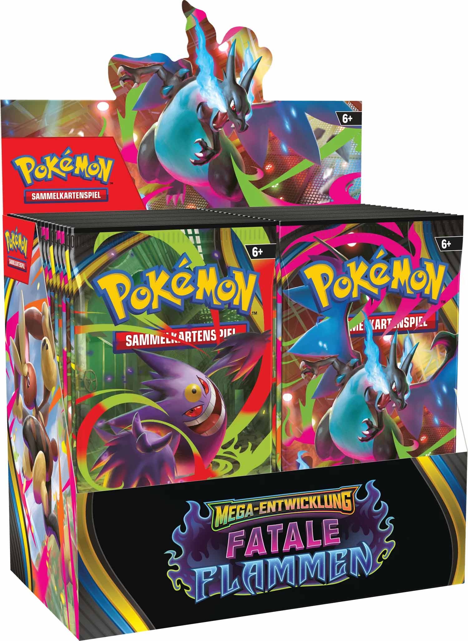 Pokémon TCG: Mega Entwicklung Fatale Flammen Booster Display (36 Packs) - DE