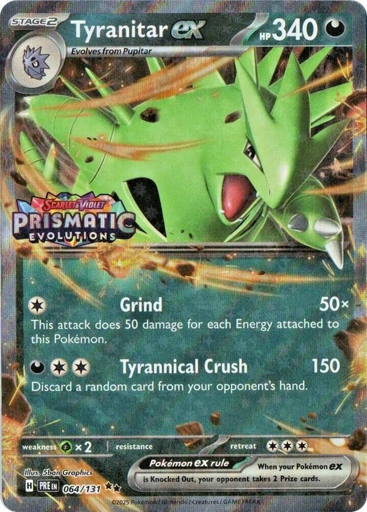 Tyranitar ex - 064/131 - Set Stamp - EN