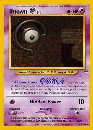 Unown C - 57/113 - Unlimited - EN