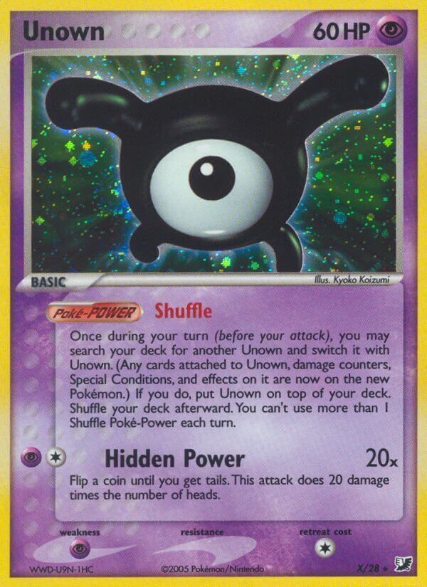 Unown - X/115 - EN Unown - X/115 - EN