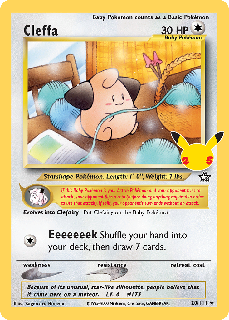 Cleffa - 20/111 - Holo Rare - Pokémon TCG - Near Mint - EN