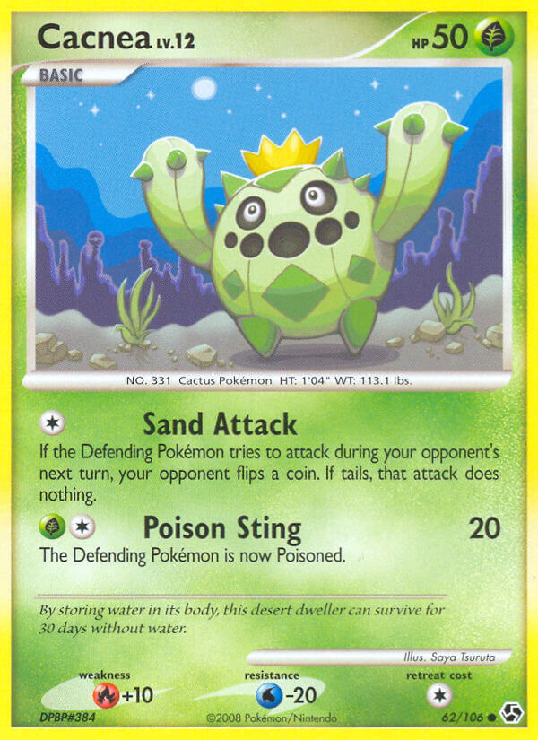Cacnea - 62/106 - Reverse Holo - EN Cacnea - 62/106 - Reverse Holo - EN