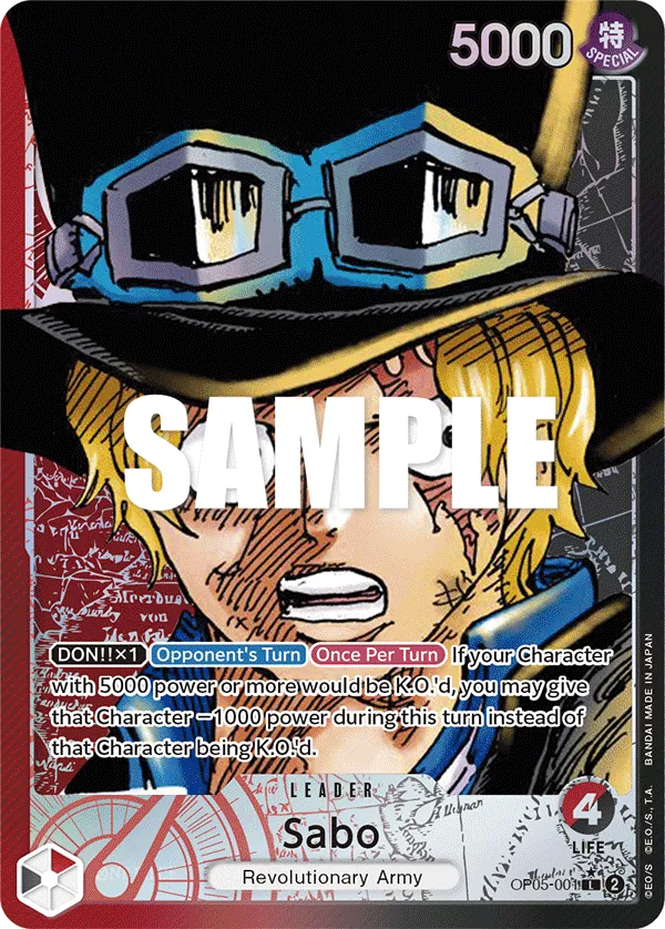 Sabo - OP05-001 - Alternate Art Sabo - OP05-001 - Alternate Art