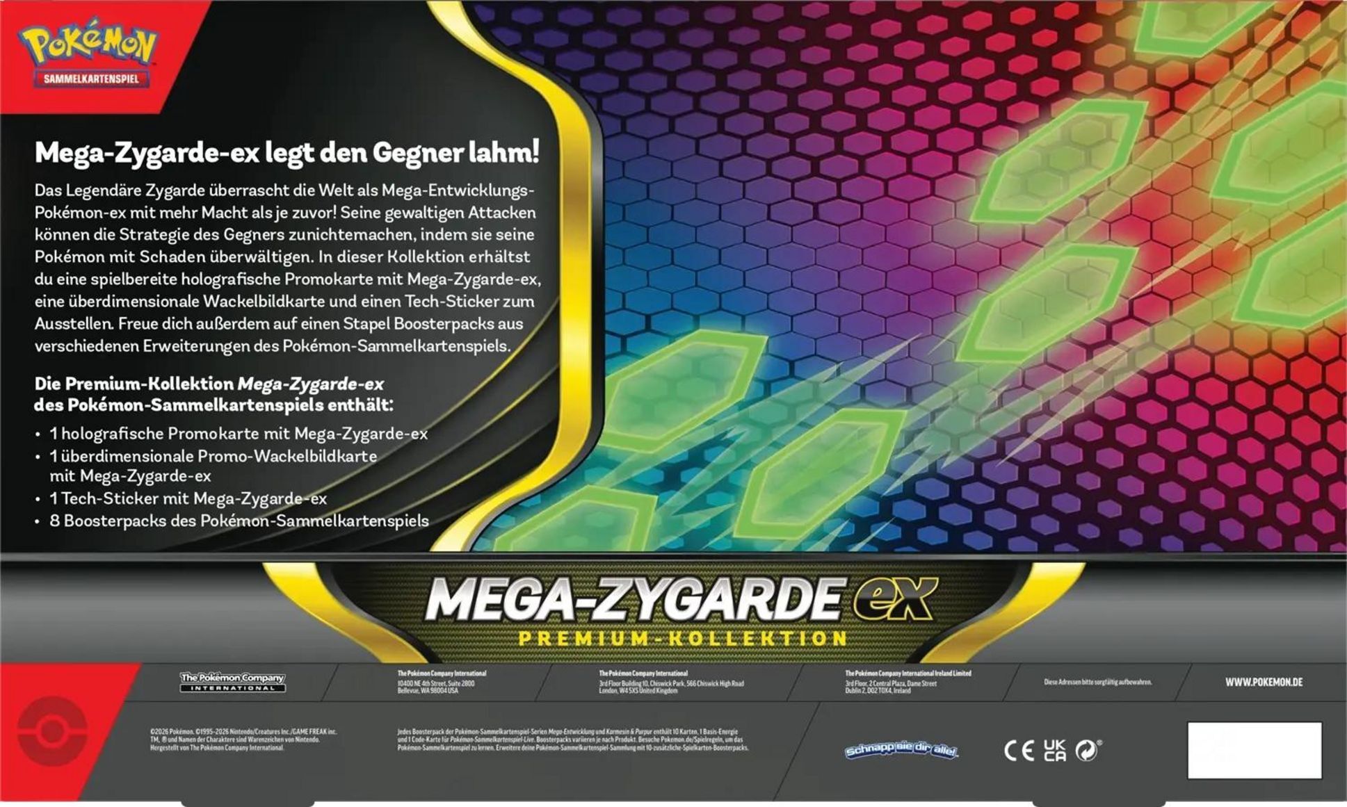 Pokémon TCG: Mega-Zygarde ex Premium Kollection - DE