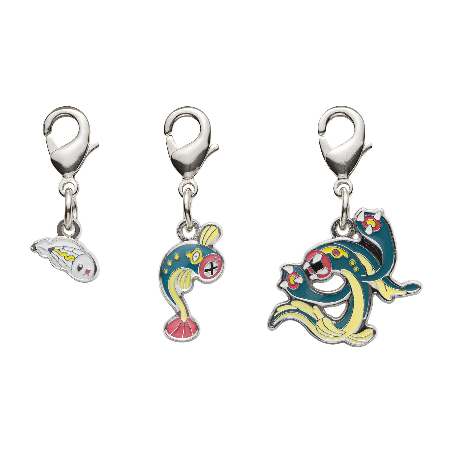 Pokemon Center - Tynamo, Eelektrik, Eelektross Schlüsselanhänger - 3 Stück