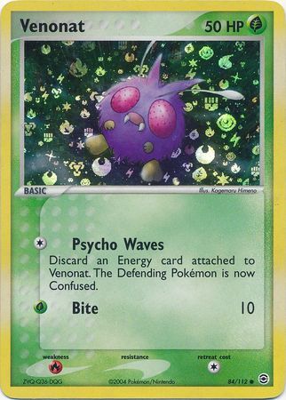 Venonat - 84/112 - Reverse Holo - EN Venonat - 84/112 - Reverse Holo - EN