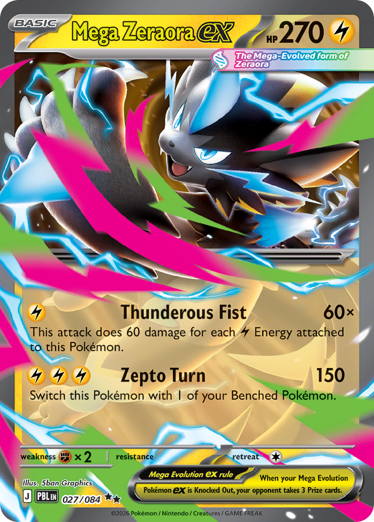Mega Zeraora ex - 027/084 - EN