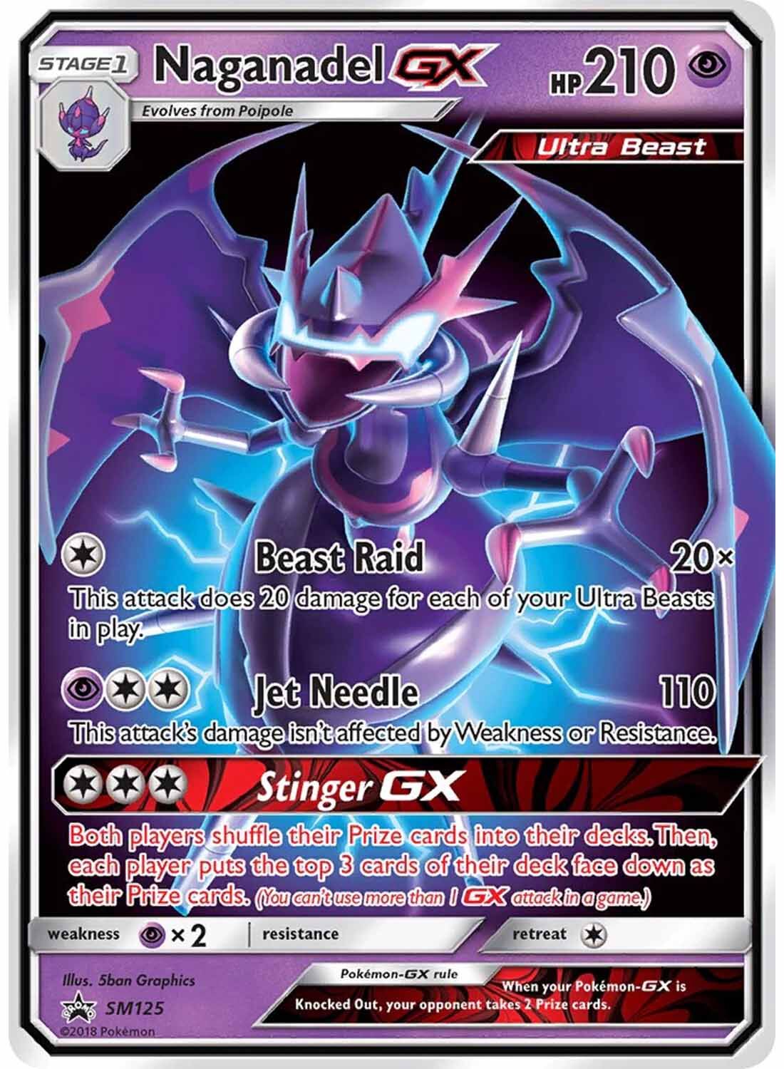 Naganadel GX SM125 Promo Sealed - Pokémon TCG - EN