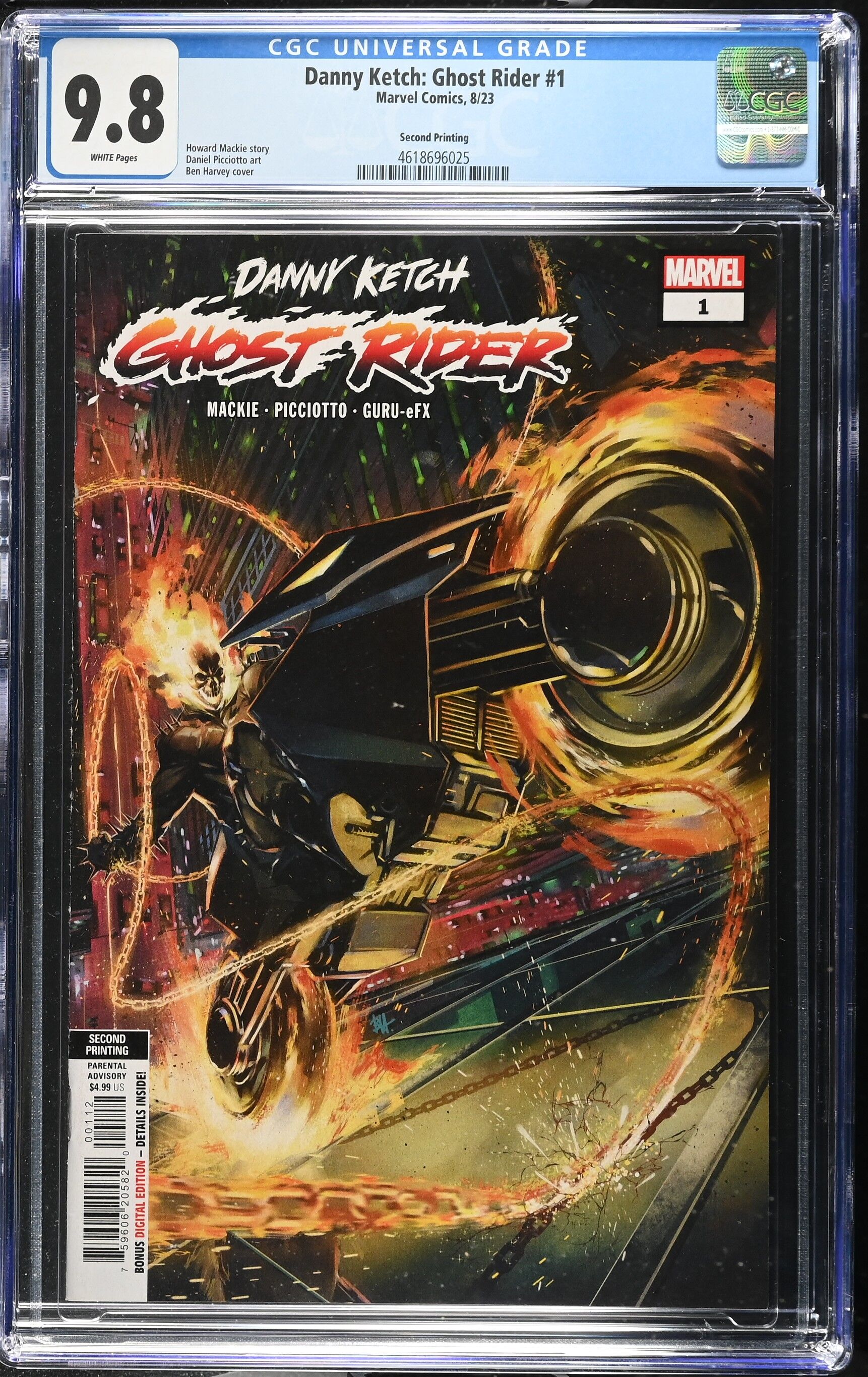 Danny Ketch Ghost Rider #1 CGC 9.8 Top Pop! Danny Ketch Ghost Rider #1 CGC 9.8 Top Pop!