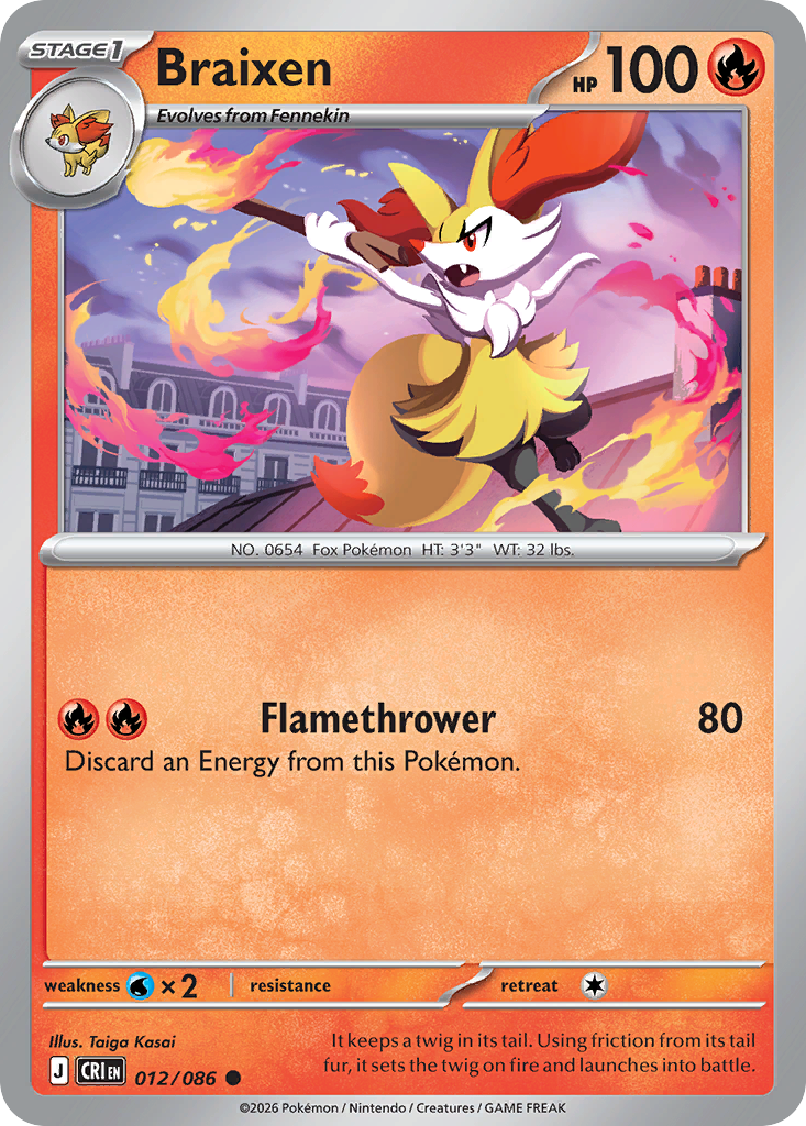 Braixen - 012/086 - EN Braixen - 012/086 - EN
