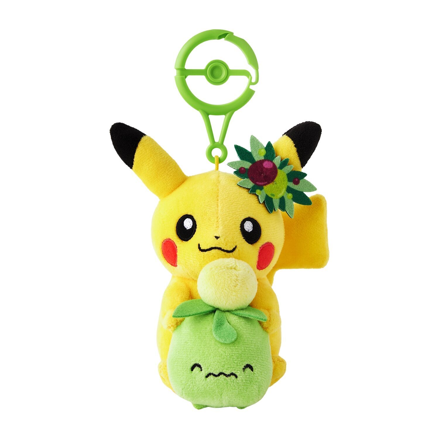 Pikachu & Smoliv Mascot Mascot Plush - 13 cm