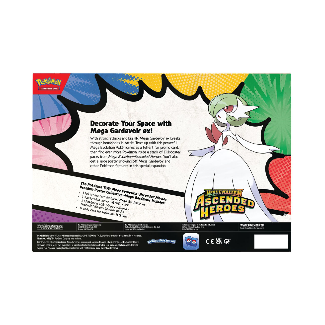 Mega Evolution Ascended Heroes - Mega Gardevoir ex Premium Poster Collection - EN Mega Evolution Ascended Heroes - Mega Gardevoir ex Premium Poster Collection - EN