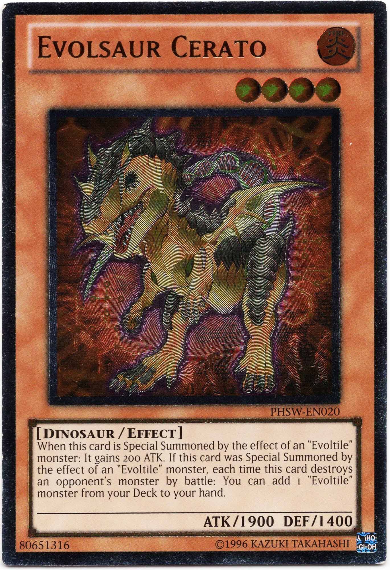 evolsaur-cerato-phsw-en020-ultimate-rare-lightly-played Evolsaur Cerato - PHSW-EN020 - Ultimate Rare (Lightly Played)