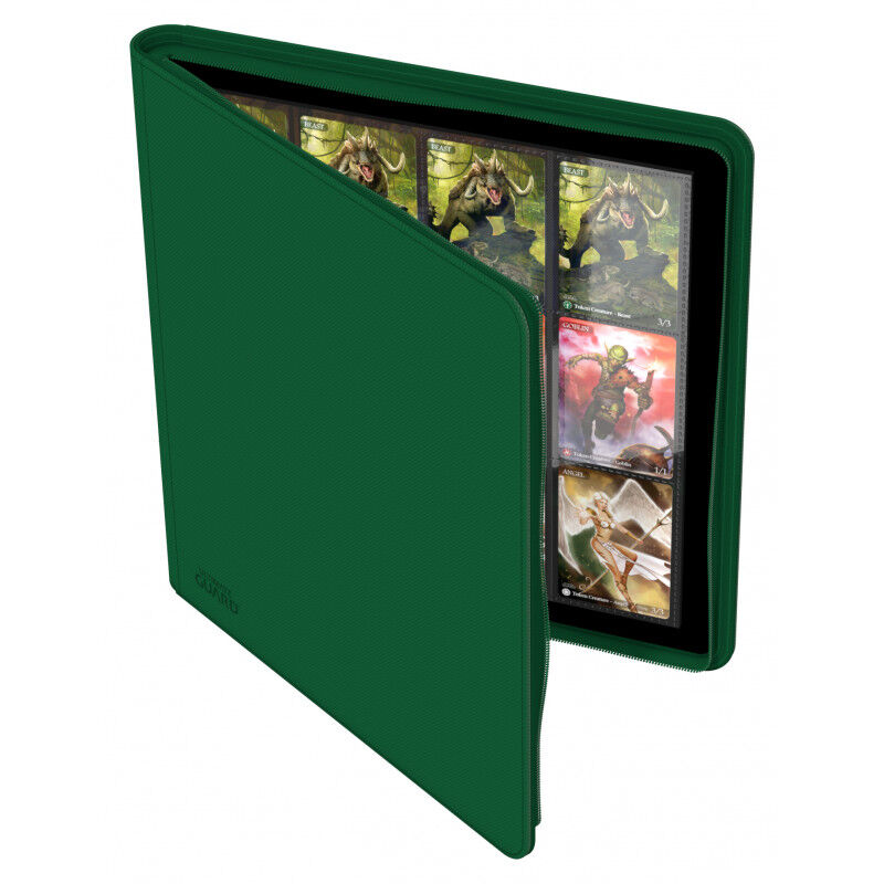 Ultimate Guard Ordner QuadRow ZipFolio 480 - 24-Pocket XenoSkin Grün