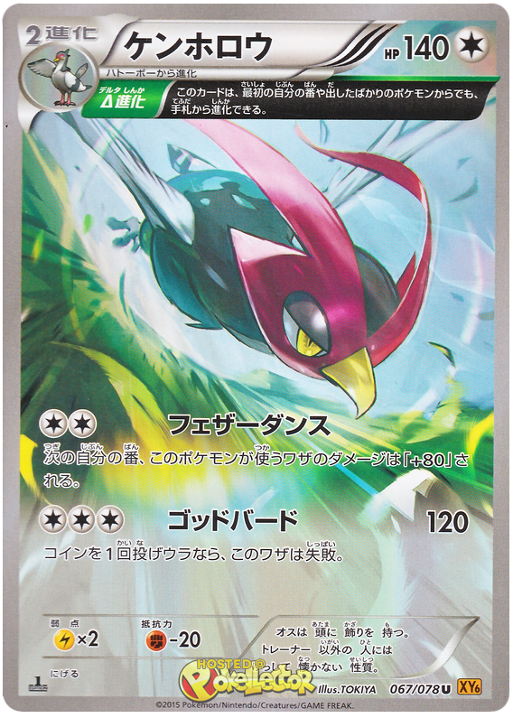 Unfezant - XY6 067/078 - JP