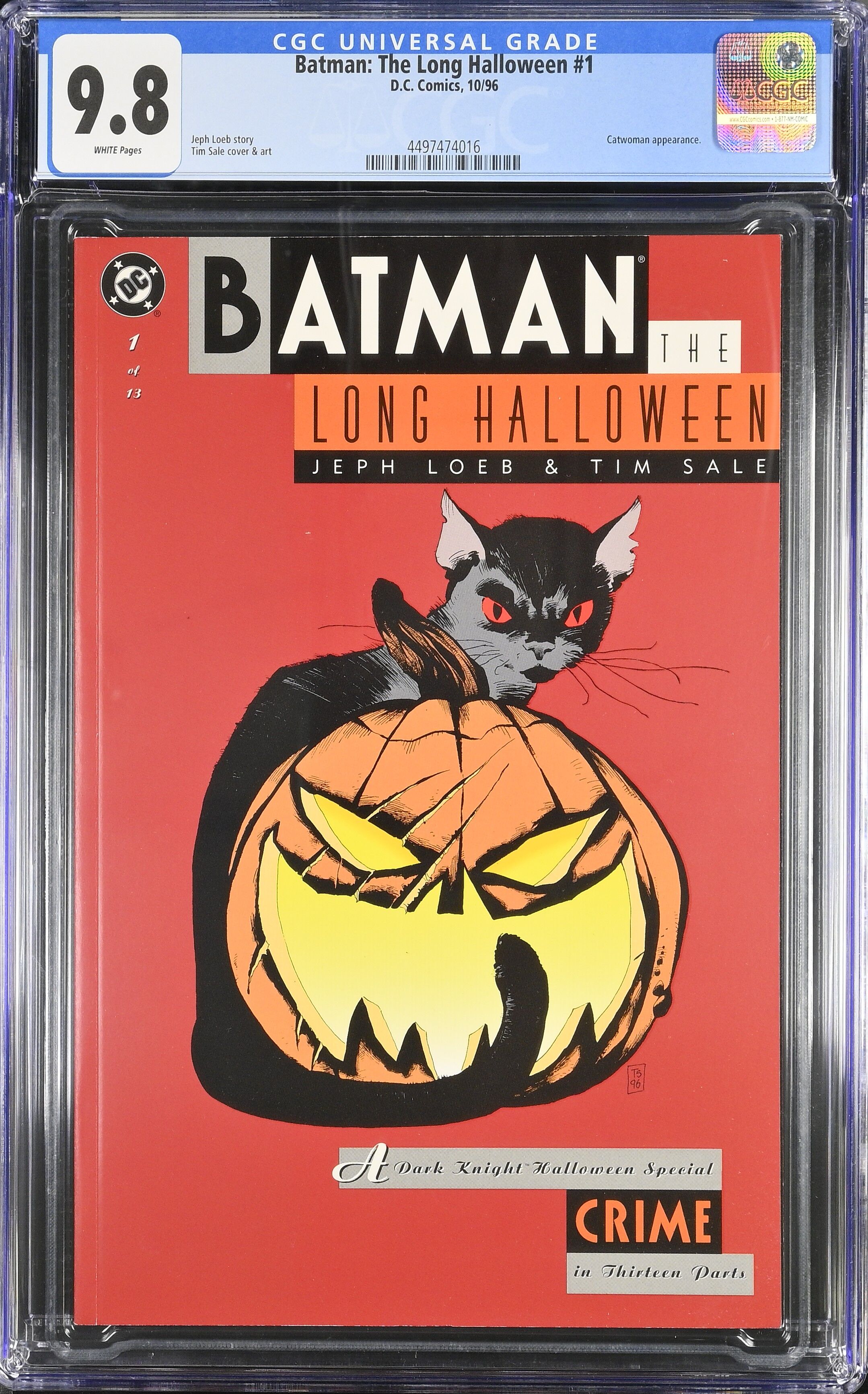 Batman: The Long Halloween #1 CGC 9.8 Top Pop! Batman: The Long Halloween #1 CGC 9.8 Top Pop!