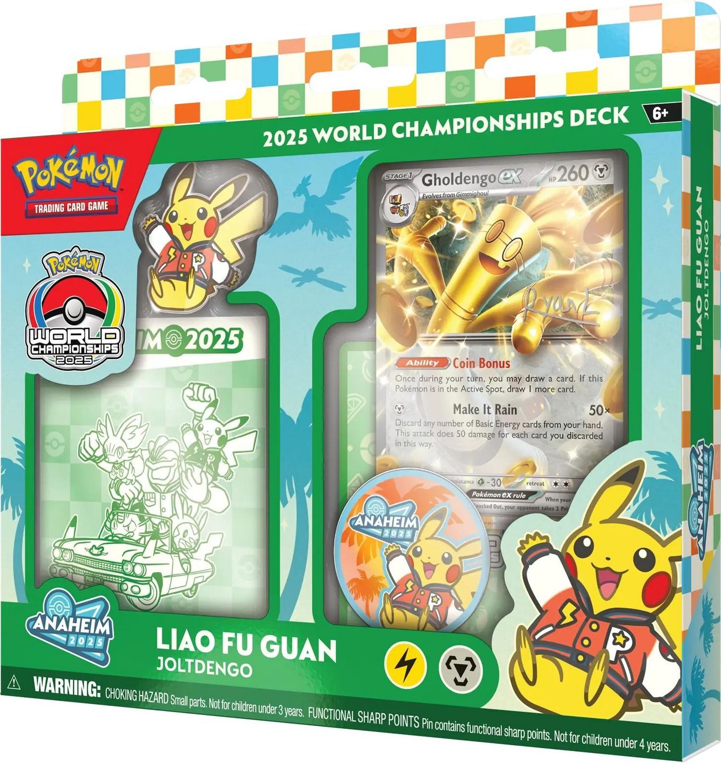 Pokémon TCG: 2025 World Championships Deck - Liao Fu Guan - Gholdengo ex - EN
