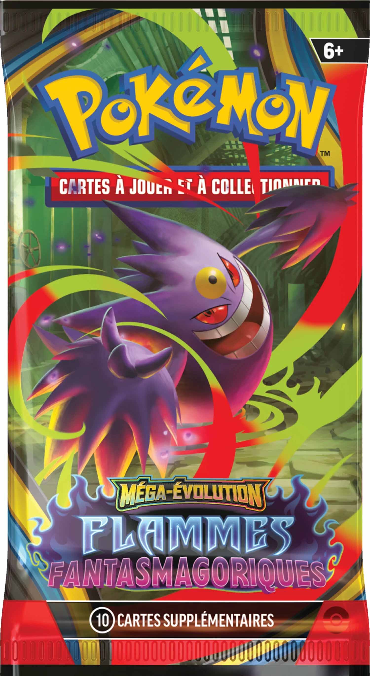 Pokémon JCC: Méga-Évolution - Flammes Fantasmagoriques Booster Pack (10 Cards) - FR