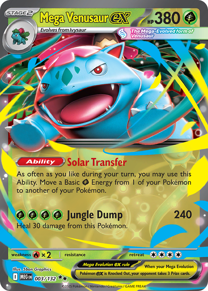 Mega Venusaur ex - 003/132 - EN Mega Venusaur ex - 003/132 - EN