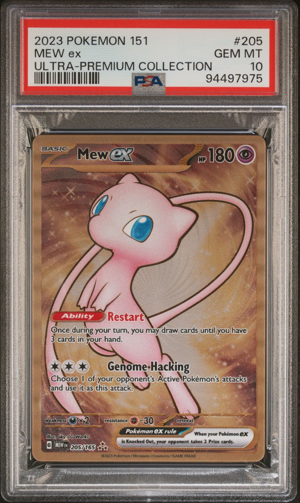 2023 POKEMON 151 ULTRA-PREMIUM COLLECTION 205 MEW EX - PSA 10 GEM-MT - Pokémon 2023 POKEMON 151 ULTRA-PREMIUM COLLECTION 205 MEW EX - PSA 10 GEM-MT - Pokémon